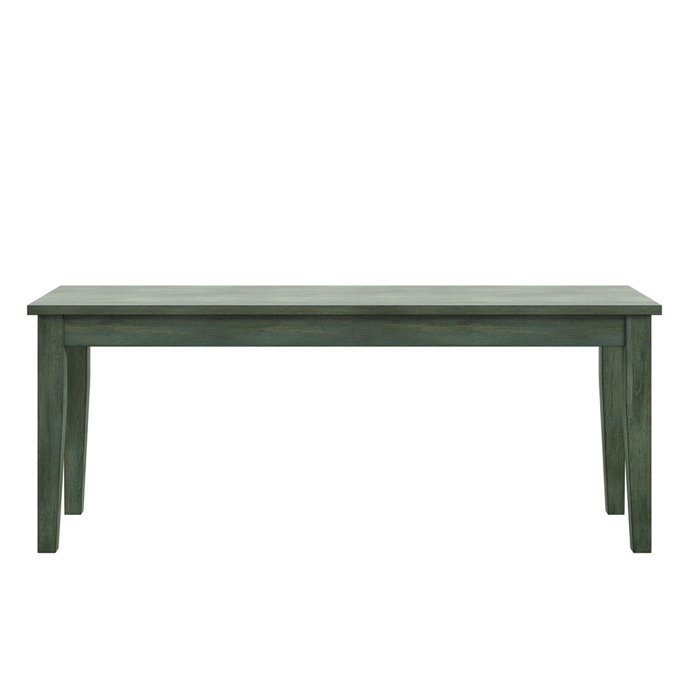 Homelegance Oneill Solid Rubberwood Bench with Distressed Finish for Dining or Entryway Accent Antique Sage E557-14AQ