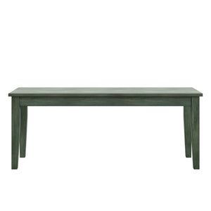 Homelegance Oneill Solid Rubberwood Bench with Distressed Finish for Dining or Entryway Accent Antique Sage E557-14AQ