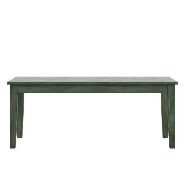 Homelegance Oneill Solid Rubberwood Bench with Distressed Finish for Dining or Entryway Accent Antique Sage E557-14AQ