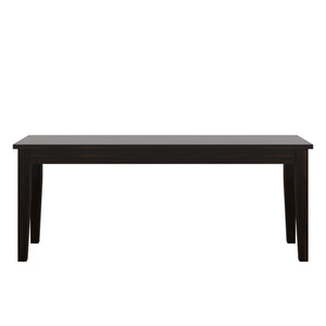 Oneill Solid Rubberwood Bench with Distressed Finish for Dining or Entryway Accent