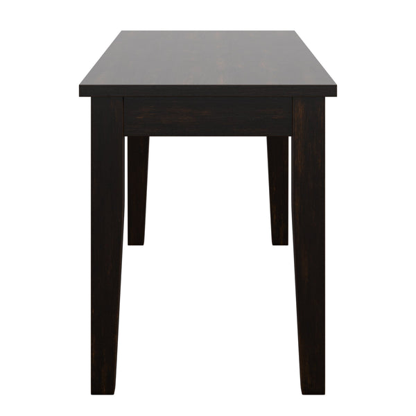 Oneill Solid Rubberwood Bench with Distressed Finish for Dining or Entryway Accent