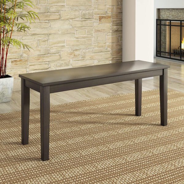Oneill Solid Rubberwood Bench with Distressed Finish for Dining or Entryway Accent