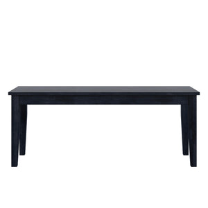 Oneill Solid Rubberwood Bench with Distressed Finish for Dining or Entryway Accent