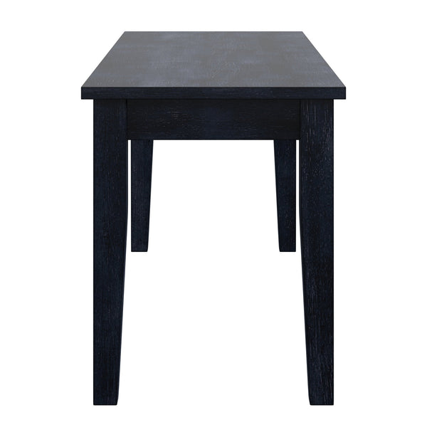 Oneill Solid Rubberwood Bench with Distressed Finish for Dining or Entryway Accent