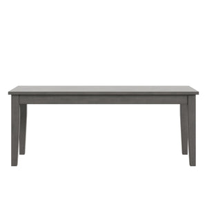 Oneill Solid Rubberwood Bench with Distressed Finish for Dining or Entryway Accent