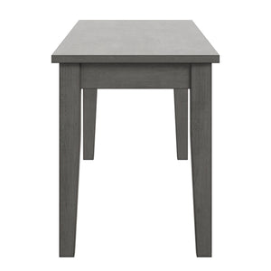 Oneill Solid Rubberwood Bench with Distressed Finish for Dining or Entryway Accent