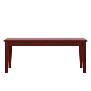 Oneill Solid Rubberwood Bench with Distressed Finish for Dining or Entryway Accent