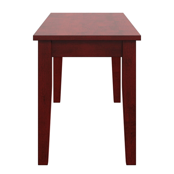 Oneill Solid Rubberwood Bench with Distressed Finish for Dining or Entryway Accent