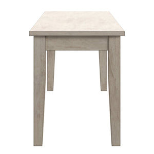 Oneill Solid Rubberwood Bench with Distressed Finish for Dining or Entryway Accent