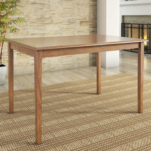 Oneill 48 Inch Round Rubberwood Dining Table Seats Four with Distressed Finish Style