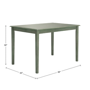 Oneill 48 Inch Round Rubberwood Dining Table Seats Four with Distressed Finish Style