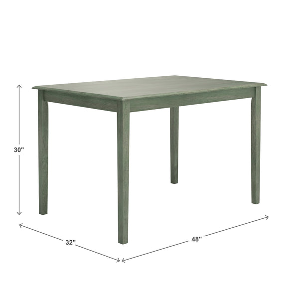 Oneill 48 Inch Round Rubberwood Dining Table Seats Four with Distressed Finish Style