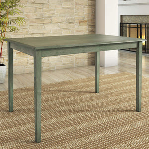 Oneill 48 Inch Round Rubberwood Dining Table Seats Four with Distressed Finish Style
