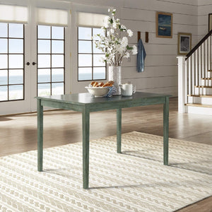 Oneill 48 Inch Round Rubberwood Dining Table Seats Four with Distressed Finish Style