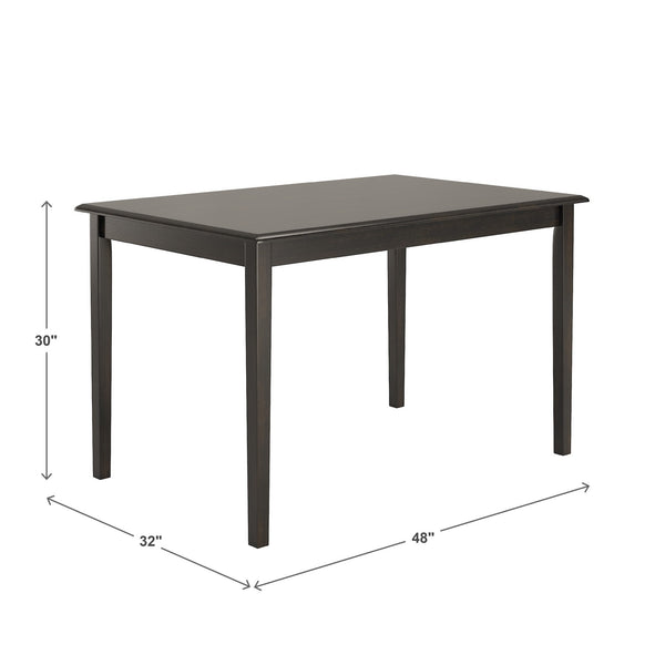 Oneill 48 Inch Round Rubberwood Dining Table Seats Four with Distressed Finish Style