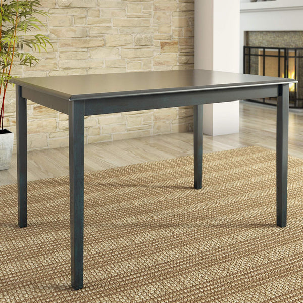 Oneill 48 Inch Round Rubberwood Dining Table Seats Four with Distressed Finish Style