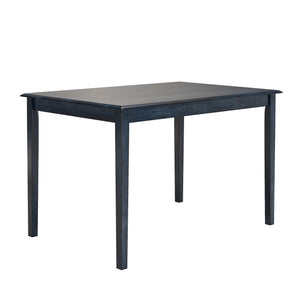 Oneill 48 Inch Round Rubberwood Dining Table Seats Four with Distressed Finish Style