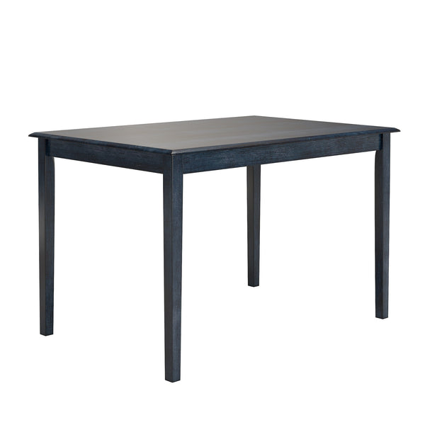 Oneill 48 Inch Round Rubberwood Dining Table Seats Four with Distressed Finish Style