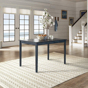 Oneill 48 Inch Round Rubberwood Dining Table Seats Four with Distressed Finish Style