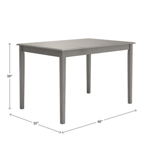 Oneill 48 Inch Round Rubberwood Dining Table Seats Four with Distressed Finish Style