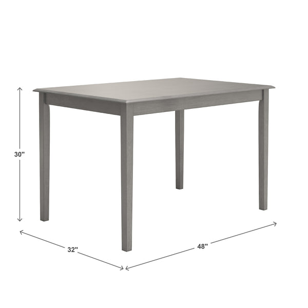 Oneill 48 Inch Round Rubberwood Dining Table Seats Four with Distressed Finish Style