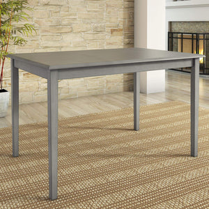 Oneill 48 Inch Round Rubberwood Dining Table Seats Four with Distressed Finish Style