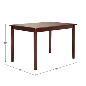 Homelegance Oneill 48 Inch Round Rubberwood Dining Table Seats Four with Distressed Finish Style Berry E557-48RD