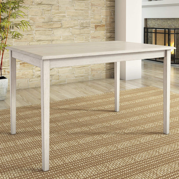 Oneill 48 Inch Round Rubberwood Dining Table Seats Four with Distressed Finish Style
