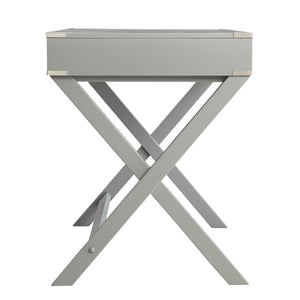 Isabel Writing Desk Solid Wood X-base Legs Dovetail Drawers Modern Home Office