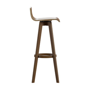 Pomona Rubberwood Swivel Barstool Set for Modern Kitchen and Dining Room Seating