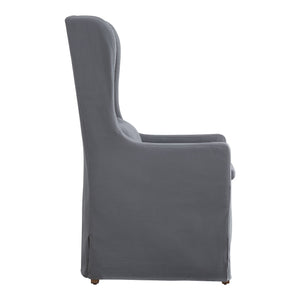 Barelli Wingback Accent Dining Chair with Hardwood Frame and Upholstered Seat