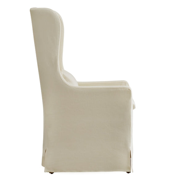 Barelli Wingback Accent Dining Chair with Hardwood Frame and Upholstered Seat