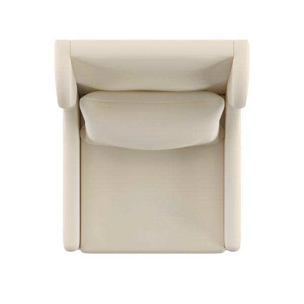 Barelli Wingback Accent Dining Chair with Hardwood Frame and Upholstered Seat