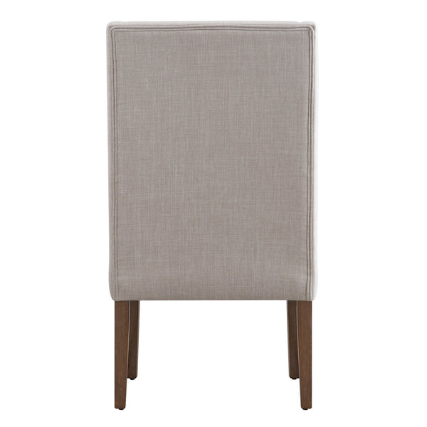 Barelli Wingback Accent Dining Chair with Hardwood Frame and Upholstered Seat