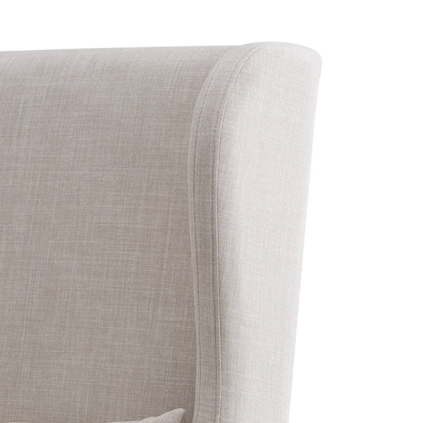 Barelli Wingback Accent Dining Chair with Hardwood Frame and Upholstered Seat