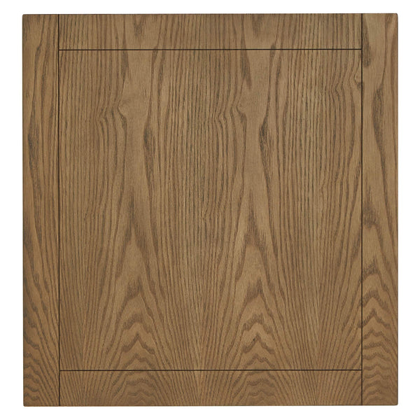Wynn Trunk Style Oak End Table with Hidden Storage and Serving Tray