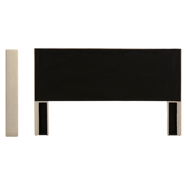Wingback Button Tufted Upholstered Headboard Elegant Linen Look Bedroom Accent