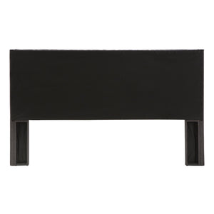 Wingback Button Tufted Upholstered Headboard Elegant Linen Look Bedroom Accent