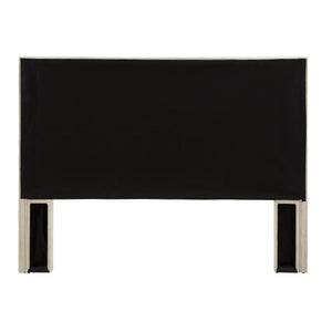 Wingback Button Tufted Upholstered Headboard Elegant Linen Look Bedroom Accent