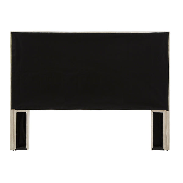 Wingback Button Tufted Upholstered Headboard Elegant Linen Look Bedroom Accent