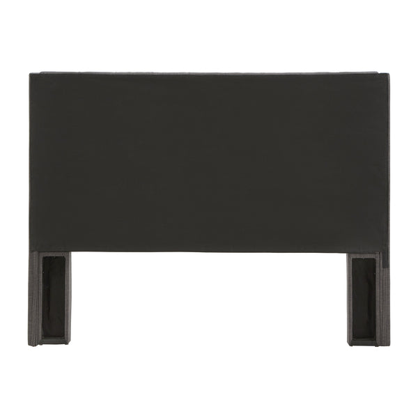 Wingback Button Tufted Upholstered Headboard Elegant Linen Look Bedroom Accent