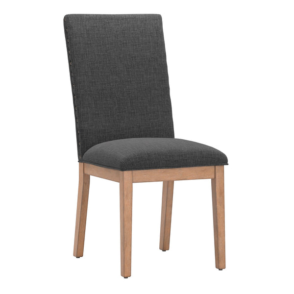 Malkin Nailhead Trim Accent Chair Rubberwood Frame Farmhouse Living Room Seating