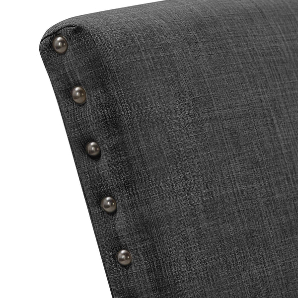 Malkin Nailhead Trim Accent Chair Rubberwood Frame Farmhouse Living Room Seating