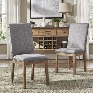 Malkin Nailhead Trim Accent Chair Rubberwood Frame Farmhouse Living Room Seating