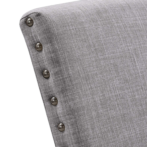 Malkin Nailhead Trim Accent Chair Rubberwood Frame Farmhouse Living Room Seating