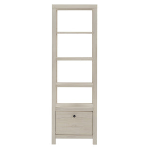 Homelegance Seabrook Antique White Bookcase with Drawer Open Shelving Vintage Style E862WH-12(N1)