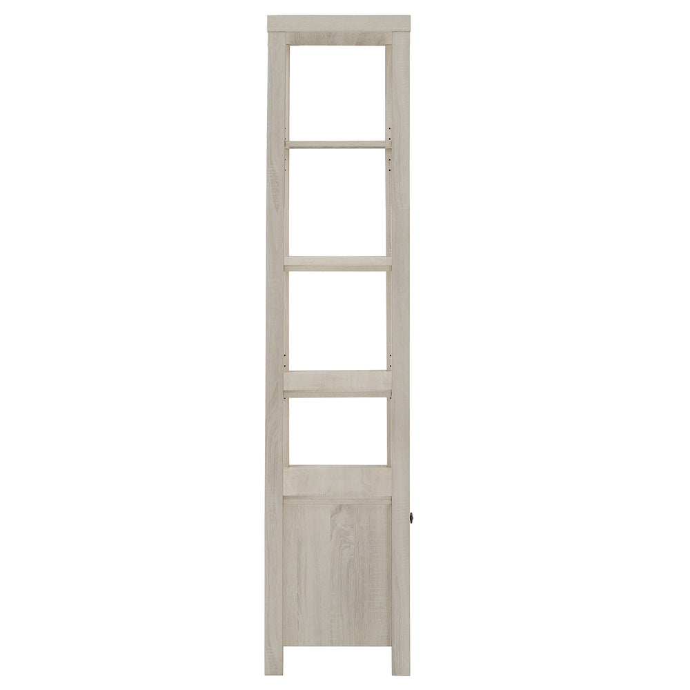 Homelegance Seabrook Antique White Bookcase with Drawer Open Shelving Vintage Style E862WH-12(N1)