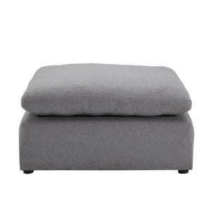Homelegance Monico Upholstered Ottoman Foam and Down Fill Accent Seat for Living Rooms E956OT-GYW