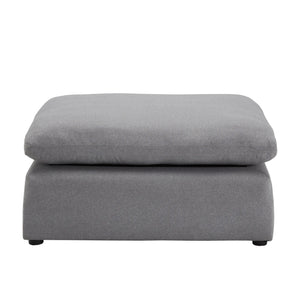 Monico Upholstered Ottoman Foam and Down Fill Accent Seat for Living Rooms