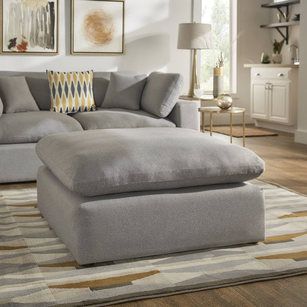 Monico Upholstered Ottoman Foam and Down Fill Accent Seat for Living Rooms